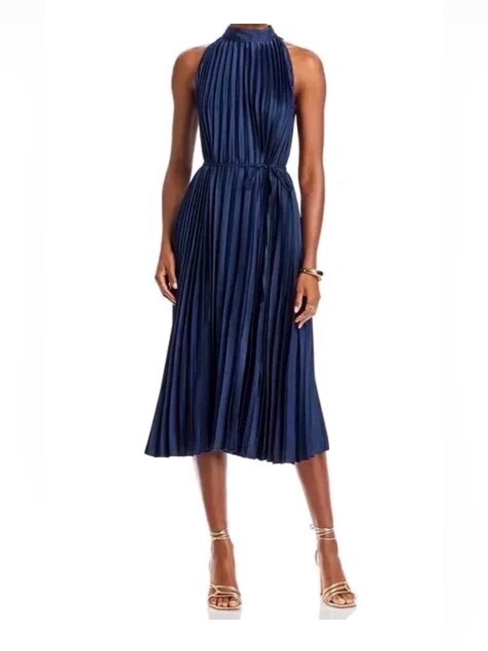 Sam Edelman Pleated Mock Neck dress